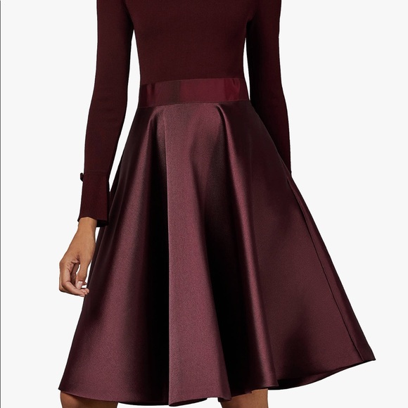 Ted Baker 2 Zadi Dress Satin Fit Flare 